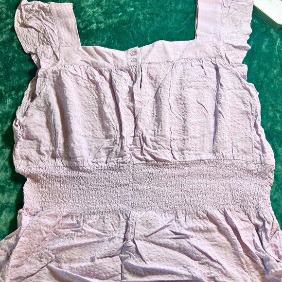 Market & Spruce Textured Smocked Peplum Tank – Light Lilac – XXL - Picture 3 of 4